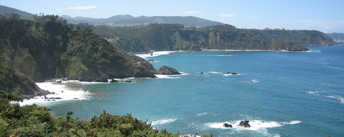 Vista de la costa - acantilados vista al mar