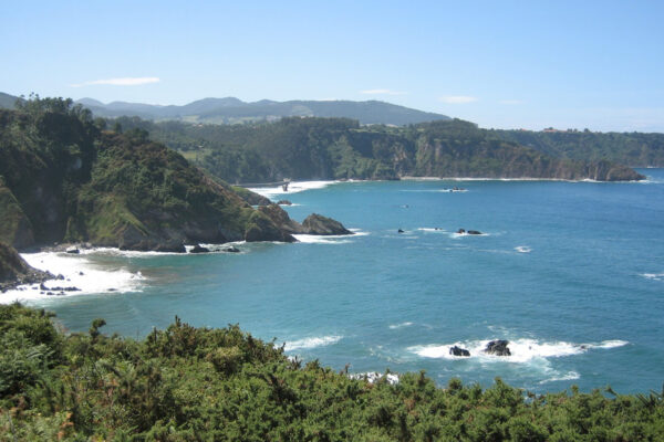 Vista de la costa - acantilados vista al mar